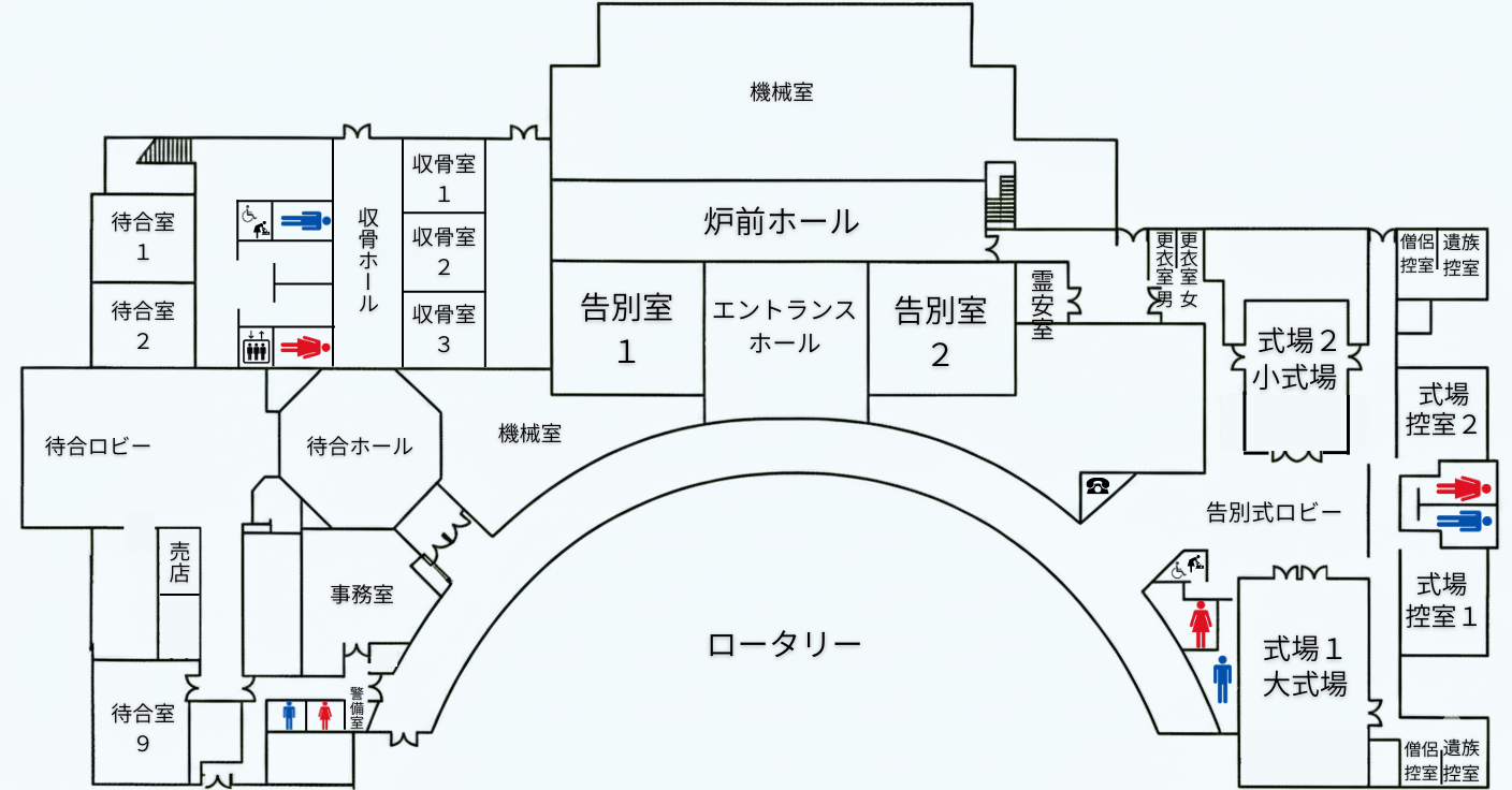 館内１階案内図